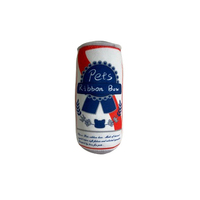 Jouet pour chien en peluche amusant en forme de canette de soda classique, coussin couineur pour mâcheurs agressifs