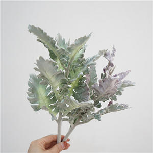 ใบมีดเก๊กฮวยเงินคุณภาพสูง,ปลูกด้วยมือปลูกพืชมิลเลอร์มีฝุ่นสีเขียวปลอม - Product Image 6