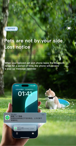 Collier GPS étanche pour chiens et chats, dispositif de suivi intelligent anti-perte avec un design élégant en forme de nœud papillon, compatible - Product Image 6