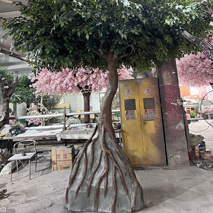 Árbol Bonsái Artificial de Fibra de Vidrio, Planta Verde Artificial de Gran Tamaño, Protección UV, Árboles Artificiales Grandes para Exteriores de 12 pies, Material de Árbol Banyan - Product Image 2