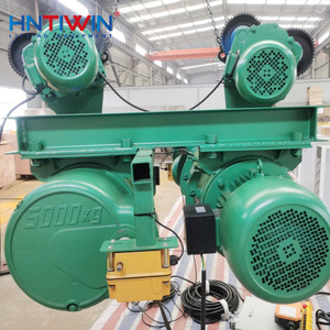 Hoist Listrik Berkualitas Tinggi HNTIWIN CE Dua Pengangkat 5ton + 5ton 10ton Tali Kawat Baja Motor Listrik Pengangkat - Product Image 1