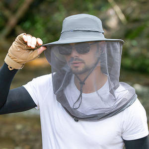 SA-063 été extérieur large bord <span class=keywords><strong>pare</strong></span>-<span class=keywords><strong>soleil</strong></span> chapeau apiculture moustiquaire chapeau outils respirant maille étanche pêcheur chapeaux - Product Image 1