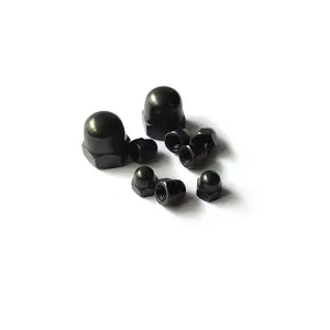 High Strength M3-M30 Carbon Steel Hex Domed Cap Nuts Protector One Piece Black Oxide Bolts Cover Mother For Nuts
