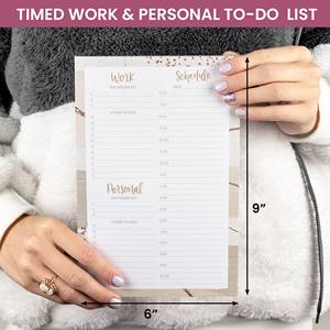 Bloc-notes personnalisable hebdomadaire quotidien chronométré pour le <span class=keywords><strong>travail</strong></span> personnel à faire pour le bureau à domicile détacher la liste <span class=keywords><strong>de</strong></span> contrôle horaire bloc-notes magnétiques - Product Image 5