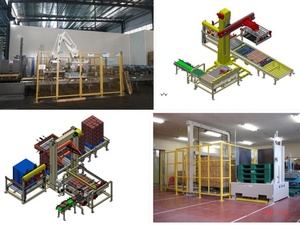 Palettiseur robotisé monocolonne pour sacs de ciment, machine de palettisation automatique pour empilage de sacs de riz lourds sur palette, usine de palettisation - Product Image 6