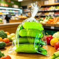Doorzichtige Plastic Fruit-En Groentenverpakkingen Met Ontluchtingsgaten Voor Voedselverpakkingen, Doorzichtige Ldpe Plastic Zakken