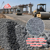 Gravier de pierre bleue naturelle gris délavé noir pour la construction de ponts autoroutiers et routes en béton, agrégat en vrac