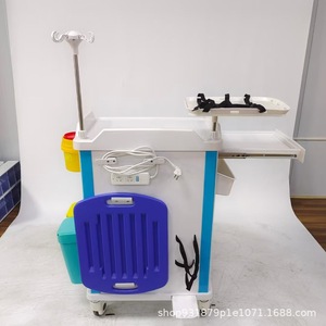 Carrito de Tratamiento Médico 890x520x824-1024mm Material ABS con Doble Cajón para Uso en Estación de Enfermería y Sala de Emergencias - Product Image 1