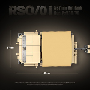 Bloques Militares de la Segunda Guerra Mundial, Tractor Alemán Antitanque, Bloques de Construcción, Juguetes, Mini Soldados, Armas de Fuego - Product Image 4