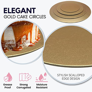 Plateau à gâteau blanc réutilisable personnalisé de 12 pouces, 100 pièces, base ronde pour gâteau - Product Image 2