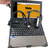 Hyster yale Pc servis aracı yazılımı için Getac V110 Laptop forklift  teşhis Yale Hyster arayüzü V5.3 sürüm Ifak