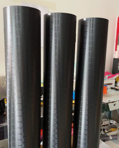 Nuevo producto autoadhesivo 18m 6D <span class=keywords><strong>negro</strong></span> brillante/rojo/<span class=keywords><strong>azul</strong></span>/plata panal Auto fibra de carbono cubierta traje rollo vinilo calcomanía envoltura - Product Image 6