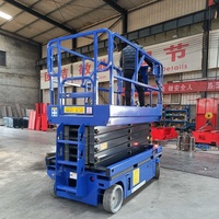 Plateforme de travail aérien électrique automotrice personnalisée 150kg 250kg 300kg, plateforme élévatrice à ciseaux, prix
