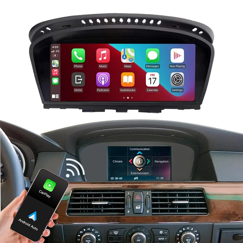 CARABC Android Autoradio Linux Carplay-Bildschirm für BMW 3/5 Serie E60/E63/E64/E90/E91/E92/E93 2011-2012 CIC