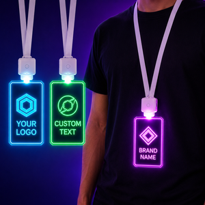 Placa de Identificación Luminosa Personalizada de Fábrica, Etiqueta de Nombre de Acrílico LED para Personal, para Bares, Conciertos, <span class=keywords><strong>Festivales</strong></span>, Pedidos al por Mayor - Product Image 1