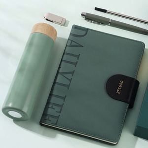 Nouvel ensemble cadeau d'entreprise de luxe personnalisé : carnet A5 avec stylo, tasse thermos USB, pour événements d'entreprise, réunions, cadeau d'entreprise original - Product Image 6