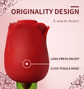 2021 गर्म बिक्री पीला लाल काले डबल पक्षीय गुलाब आकार सेक्स खिलौने Clitoral जीभ चाट चूसने गुलाब महिलाओं के लिए थरथानेवाला - Product Image 4