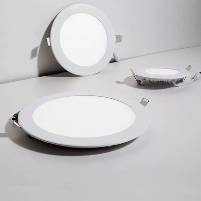 Wholesale Price 3w 6w 9w 12w 15w 18w 24w Small Slim Recessed Round Square Led Panel Light