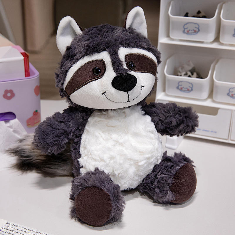 Dark gray raccoon