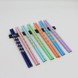 Crayon en bois hexagonal coloré Groove HB avec gomme, papeterie mignonne pour enfants et étudiants, écriture, croquis, vente en gros, logo personnalisé - Product Image 2