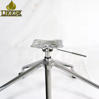 Base de chaise pivotante réglable en alliage d'aluminium, base de chaise rotative robuste pour mobilier de bureau, salon et salle de séjour