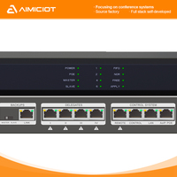 Système de Conférence Audio Numérique AIMICIOT MT320M Plus avec Interprétation Simultanée et Contrôle TCP/IP pour Salles de Réunion (1 An)