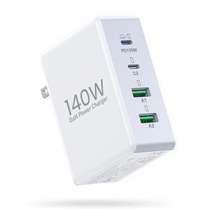 Chargeur HNT 140W à charge rapide GaN 100W Type C Chargeur PD QC3.0 Adaptateur de téléphone portable 2A2C pour <span class=keywords><strong>iPhone</strong></span> <span class=keywords><strong>Huawei</strong></span> Samsung iPad Tablette - Product Image 6