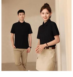 Nhãn hiệu riêng vải dệt kim Unisex Golf Polo Áo sơ mi có tính năng nhanh chóng khô Spandex pha trộn và màu thêu - Product Image 6