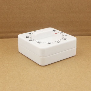 Temporizador mecánico de cocina de 6 cm, 60 minutos, cuadrado, con péndulo, sin necesidad de pilas, para gestión del tiempo de estudio, cocina, comedor, reloj recordatorio - Product Image 2
