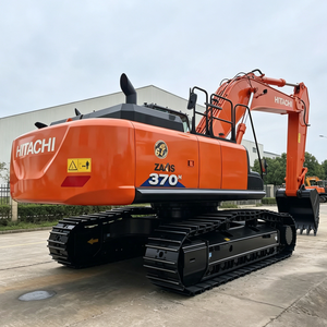 Excavadora de cadenas pesada ZX370 con cazo reforzado para extracción de rocas en canteras de montaña - Product Image 3