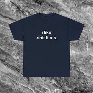 T-shirt I Like Shit Films unisexe en coton à col rond et manches courtes, chemise promotionnelle pour adultes - Product Image 1