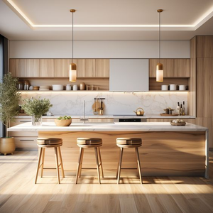 CBMmart design di lusso in rovere bianco armadi personalizzati mobili da cucina <span class=keywords><strong>disegni</strong></span> 3D gratuiti - Product Image 4