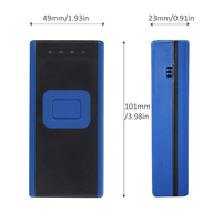 MiNCODE MJ2860 2D Mini Portable 2.4G + Blue tooth + USB 3-en-1 lecteur de codes-barres sans fil