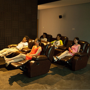 Electric Recliner Sofa Combination With <b>Coffee</b> Table Foam Filling Reclining Feature For Living Room Bedroom Small Apartment - Product Image 2