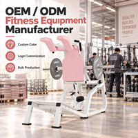 Machine Hack Squat Rose Avancée à Haute Capacité pour Muscles des Hanches et des Cuisses, en Acier, pour Entraînement Quotidien – Vente Directe Usine