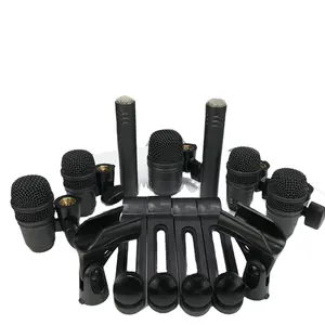 M814 Audio Stage7 Premium 7-Piece Drum Instrument Mic Set for Singing and Recording and Live Sound