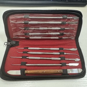 Juego de 10 Herramientas de Modelado de Cera para Técnico Dental, Juego de Tallado para Técnico de Prótesis, Cuchillo de Cera Dental de Acero, Accionado por Turbina - Product Image 5