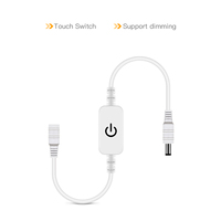 Contrôleur de variateur de lumière à capteur tactile DC 12V-24V 4A, gradation progressive pour bande LED, en plastique, garantie 1 an