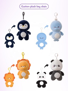 OEM ODM Service portachiavi in peluche personalizzato Anime Plusie morbido ciondolo peluche peluche giocattolo portachiavi per la promozione - Product Image 6