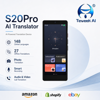 Dispositivo Traductor IA S20 Pro, Compatible con 148 Idiomas, DeepSeek ChatGPT 27, Interpretación Simultánea Offline para Oficina