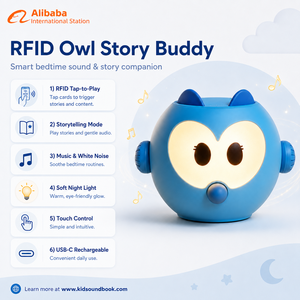 Juguete Educativo con Reproductor <span class=keywords><strong>de</strong></span> Audio <span class=keywords><strong>de</strong></span> Cuentos para Niños, Máquina <span class=keywords><strong>de</strong></span> Cuentos RFID OEM - Product Image 3