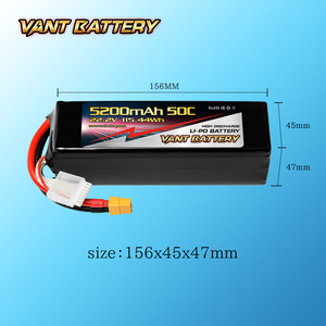 Batterie lipo rc haute performance poids le plus léger de qualité supérieure 5200mah <span class=keywords><strong>50c</strong></span> 22.2v 6s pour grands avions Helis Quads - Product Image 3