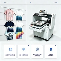 Imprimante DTG numérique entièrement automatique, mini-imprimante textile directe pour T-shirts, coton, flex, impression personnalisée multicolore haute vitesse