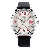 Montre analogique à quartz étanche pour femme, avec cadran en cuir, tendance européenne et américaine, ornée de diamants, bracelet élégant, cadran en verre de 38 mm, alliage