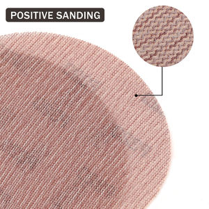 Disque de papier de verre sans poussière d'oxyde d'aluminium de 5 pouces outil abrasif de ponçage de maille de boucle de crochet moyen pour l'OEM de voiture de mur en bois - Product Image 1