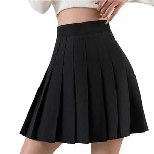 Falda Mini Plisada de Cintura Alta para Mujer, Estilo Veraniego, Falda Deportiva, Casual, Lisa, Tipo A, Uniforme, Sexy - Product Image 5