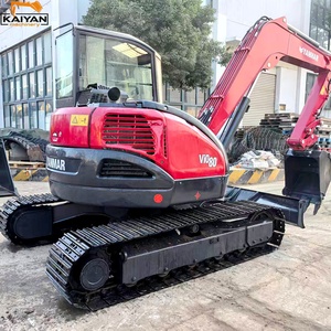 Mini-excavatrice sur chenilles d'occasion YANMAR VIO80 de 8 tonnes, à queue zéro, d'origine japonaise, hydraulique, pour travaux municipaux - Product Image 1