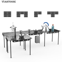 Table de Camping pliante multifonctionnelle en aluminium pour l'extérieur