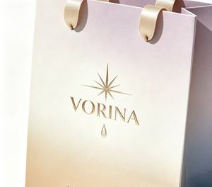Custom Gradient color jewelry paper bag small luxury gold foil print ribbon handle paper jewelry bag packing - Product Image 4