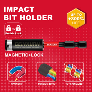 Cấp công nghiệp S2 Chất liệu 1/4 "Hex Shank tác động bit số lượng lớn từ Đen + Đỏ đa năng tay công cụ sửa chữa - Product Image 5